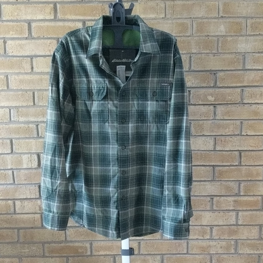 Eddie Bauer Expedition Flannel, NWT, Men's Large